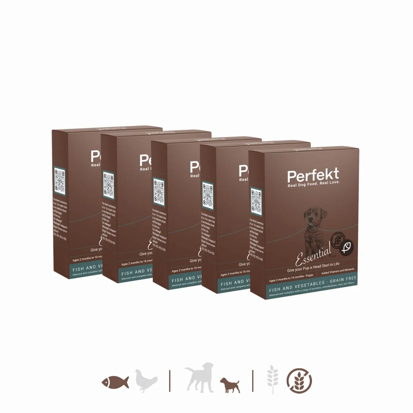 Essential Puppy Fish and Vegetables (Grain Free) - 200 gm x 14 pcs