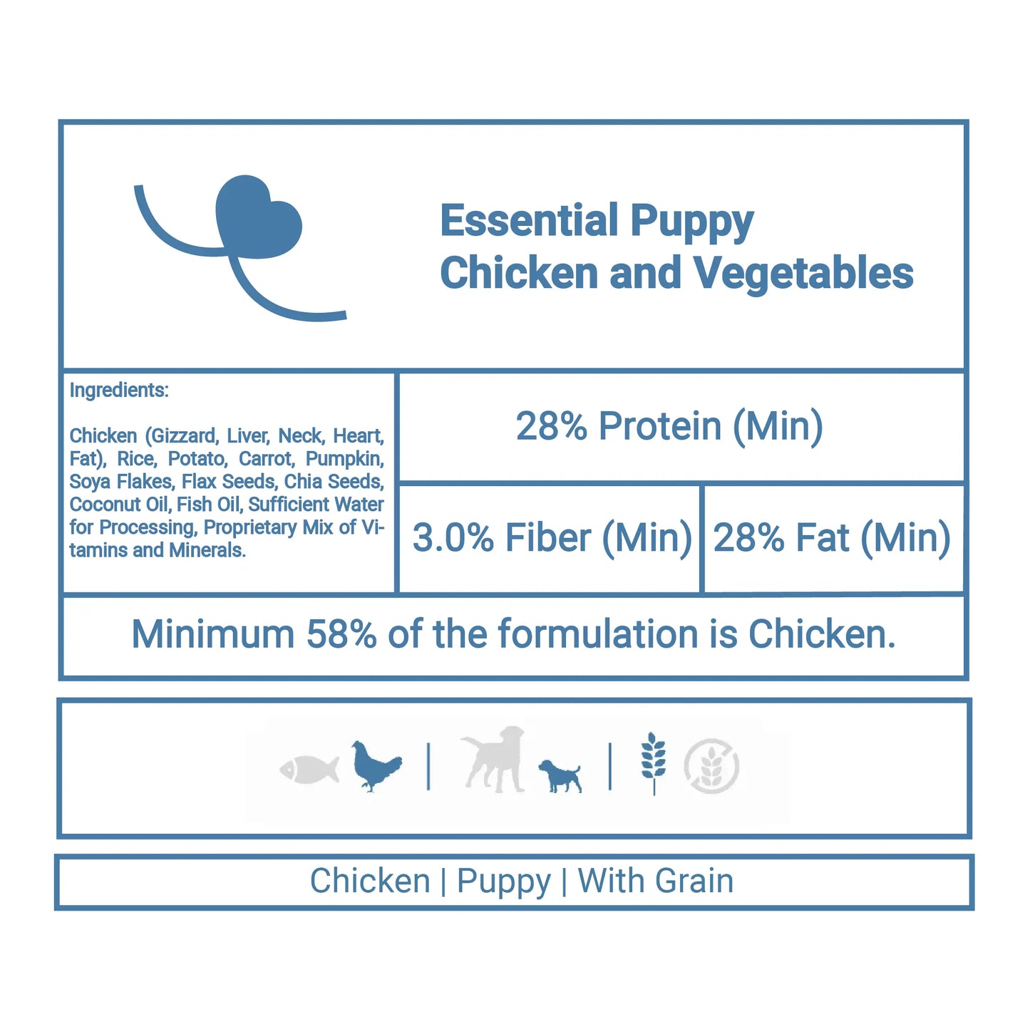 Essential Puppy Chicken and Vegetables